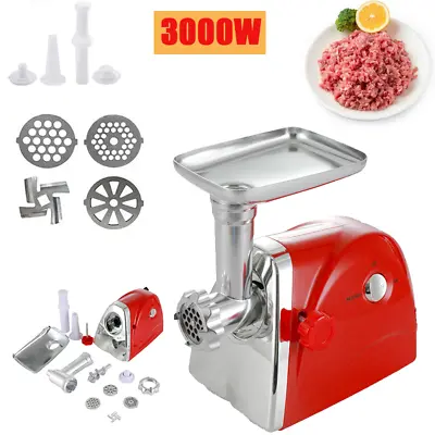 3000W Electric Meat Grinder Mincer Sausage Maker Filler Kitchen Machine UK • £46.99