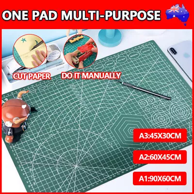 Cutting Mat Self Healing Doubleside Art Craft DIY Hobby Cutting Board PVC A1A2A3 • $22.59