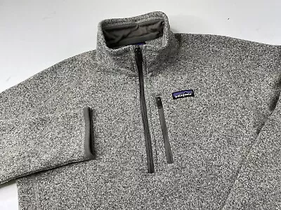 Patagonia Men's 1/4 Zip Fleece Better Sweater Pullover Jacket Gray Size Large • $29.99