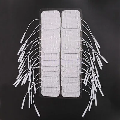 40 TENS Electrode Pads EMS Replacement Unit 7000 3000 2x2 Muscle Stimulator BULK • $11.21