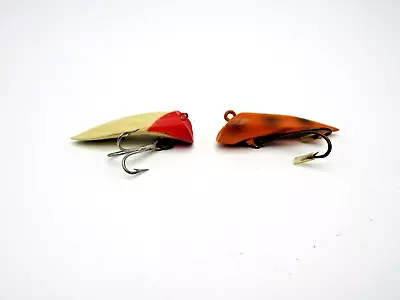 2 Vintage Game Guide Flatties Fly Rod Lures- Canadian- Lyman's • $10.50