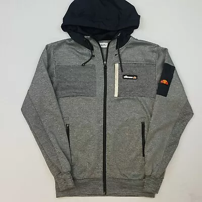 £18 • Buy Ellesse Hoodie XS  EXTRA SMALL Grey Sweatshirt Tech Jumper Full Zip Mens
