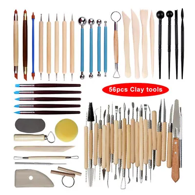 £25.99 • Buy 56x Carvers Clay Sculpting Carving Pottery Tools Polymer Modelling DIY Sculpture