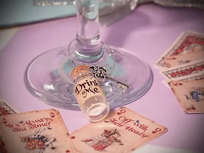 £1.49 • Buy Alice In Wonderland Theme Drink Me Wine Charm Wedding,dinner,birthday, Hen Party