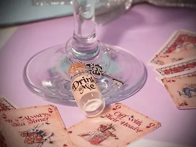 £1.49 • Buy Alice In Wonderland Theme Drink Me Wine Charm Wedding,dinner,birthday, Hen Party