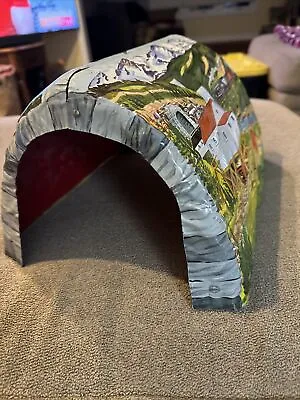 Vintage Marx Toys Pressed Tin Train Tunnel O Scale Lithograph Scenic (TD) • $19.99