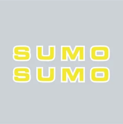 Sumo - Yellow LETTERS Rim Decals - Old School Bmx • $7.70