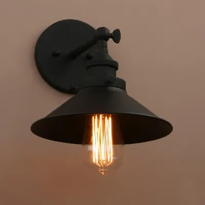 Vintage Industrial Metal Wall Sconce Lighting 180 Degree Adjustable Wall Lamp • $37.99