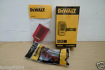 Dewalt De0892 Detector De0730 Target Card & Glasses For Red Laser Line Levels • £134.89