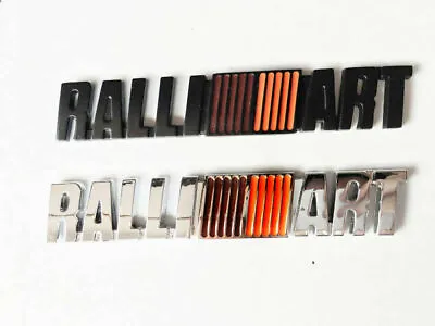 JDM 1X Metal RALLIART Emblem Sticker Decal Badge Black Or Silver Lancer EVO • $13.89