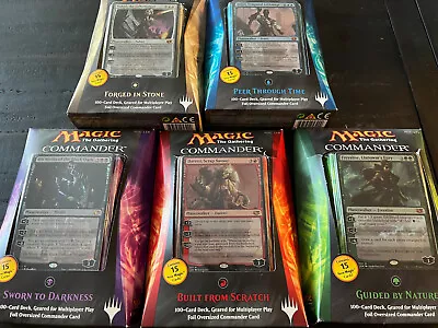 2014 Magic The Gathering Commander Deck Set - All 5 Decks • $600