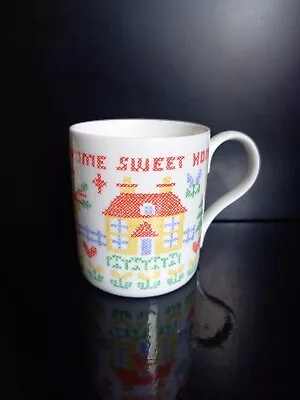 £4.99 • Buy  Home Sweet Home  PAST TIMES Mug. Sampler Stitch Pattern. Fine Bone China. VGC.