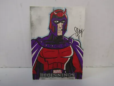 2010 UD Marvel Beginnings Magneto Sketch Card 1/1 • $74.99