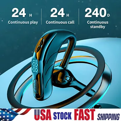 Bluetooth Headset 5.1 Wireless Earphones Earbuds Headphones With Mic Ear Hook US • $12.59