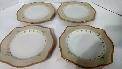 4 Pfaltzgraff Villa Della Luna 8 1/4  Square Salad Dessert Plates Jana Kolpen • $19.99