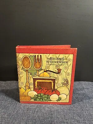 Vintage Hallmark Recipe Book With Handwritten Recipes Inside • $19.50