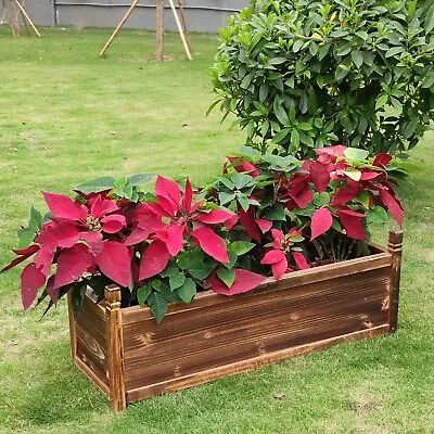 Window Mounted Raised Garden Bed For Flowers/Vegetables Stylish Yard Planter Box • £40.53