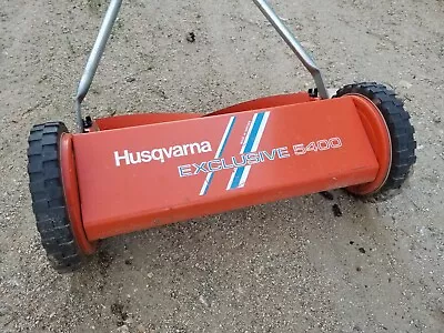 Husqvarna Exclusive 5400 Reel Lawn Mower Vintage Collectible Husky Lawnmower Vtg • $64.99