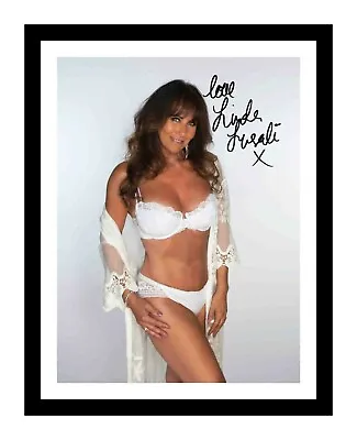 LINDA LUSARDI Beautiful Model 2 X Signed Colour/Black/White Photo Prints 6 X 4  • £6.79