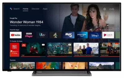£278.99 • Buy Toshiba 55UA3D63DB 55  Smart 4K Ulta HD HDR LED Android TV Google Assistant