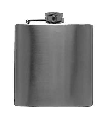 6oz Stainless Steel Liquor Pocket Hip Flask Screw Cap Wine Whisky Alcohol Drink • $9.99