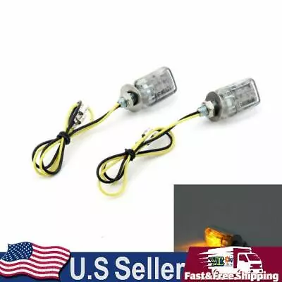 LED Chrome Micro Mini Tiny Small Indicators Turn Signal Motorcycle MotorBike USA • $11.79