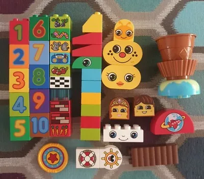 Lego Duplo 45 Assorted Numbered And Pictured Building Blocks • $55