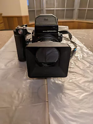 [ GREAT CONDITION] Zenza Bronica ETRS W/ 75mm F/2.8 E II Lens & Grip - UNTESTED • $350