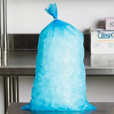 Commercial Heavy-Duty Plastic Ice Bag 8 Lb Ice Delivery & Storage W/ Twist Ties • $79.99