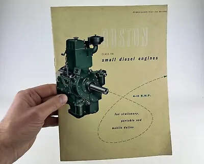 £45 • Buy VINTAGE 1950s RUSTON & HORNSBY CLASS YB SMALL DIESEL ENGINES BROCHURE/CATALOGUE