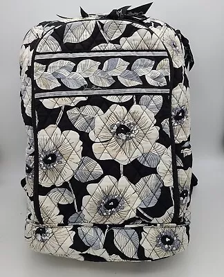 Vera Bradley 2012 Retired Camellia Pattern Quilted Backpack Padded Laptop Sleeve • $24.95