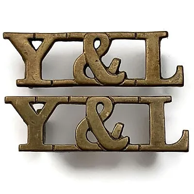 Original York And Lancaster Regiment Shoulder Title Badge PAIR • £22.99