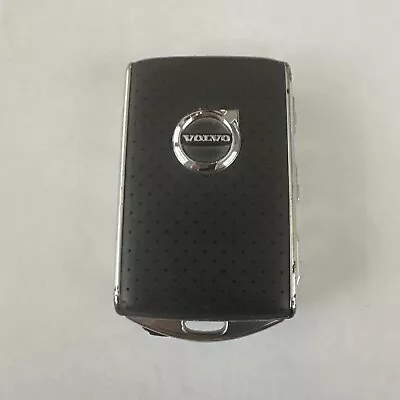 Volvo Smart Key OEM 4 Button Remote Fob YGOHUF8423 1277 BLACK WITH LEATHER CASE • $28