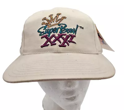 Vintage ANNCO Super Bowl XXXI New Orleans 1997 SnapBack Hat Patriots Packers NWT • $24.95