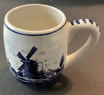 $6 • Buy Vintage Delft Mug With Windmill From Holland