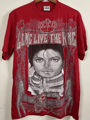 Michael Jackson Men’s T-Shirt Size Medium“Long Live The King” Black • $19.99