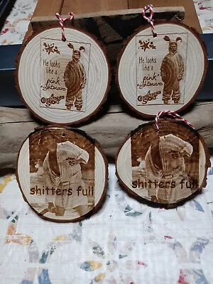 4 Laser Engraved A Christmas Story Pink Nightmare Christmas Vacation Ornaments  • $32