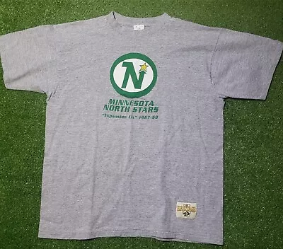 Vintage 90s MINNESOTA NORTH STARS 1967 NHL EXPANSION DRAFT Shirt XL Ice Hockey • $29.99