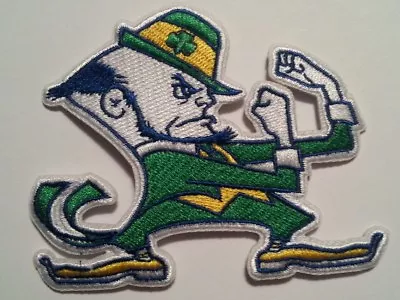 Notre Dame Fighting Irish~Embroidered PATCH~3 5/8  X 2 7/8 ~Iron Or Sew On~NCAA  • $5.25