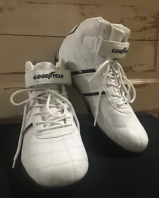 Goodyear Clutch-E Strap White Lace Up Racing Shoes Sneakers Men's Size 13 • $35
