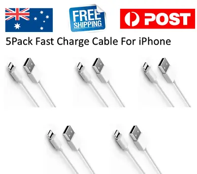 $10.99 • Buy 5X Fast USB Cable Charger Cord 1M Charging For Apple IPhone 7 8 X 11 12 13 Pro 