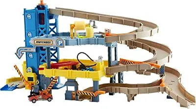 Matchbox Cars Playset 4-Level Toy Garage & Tow Truck In 1:64 Scale Kid-Powe... • $80.53