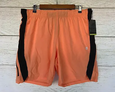 Eddie Bauer Athletic Shorts Mens Size Large Orange BK Woven Athletic Shorts New • $25.16