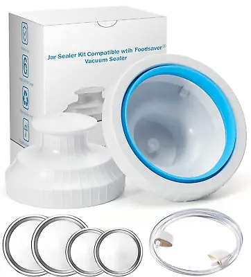 $14.45 • Buy Mason Jar Vacuum Sealer Kit Food Saver With Accessories Hose Wide Regular Mouth