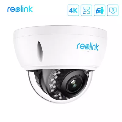 Reolink 4K POE Security Camera 8MP Dome IP Surveillance Camera Zoom Vandal-Proof • $99.44