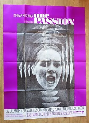 PASSION OF ANNA Ingmar Bergman Original LARGE French Movie Poster '69 • $129