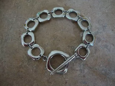 Steel By Design Square Link Bracelet • $20.99