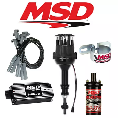 MSD BLACK Ignition Kit  Digital 6A/Distributor/Wires/Coil/ - Ford 351W Small Cap • $1034.95