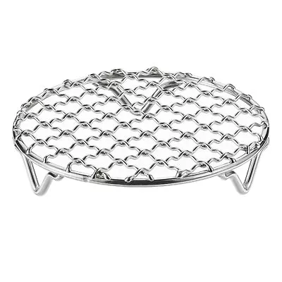 Round Cooking Rack 4.7  201 Stainless Steel Barbecue Grill With 20mm Legs • $12.44