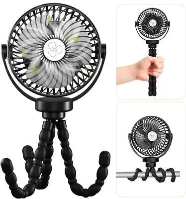 VASG Battery Operated Stroller Fan Handheld Mini Fan Clip On Fan With Flexible  • $18.25